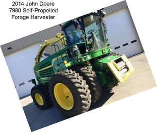 2014 John Deere 7980 Self-Propelled Forage Harvester