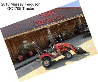 2018 Massey Ferguson GC1705 Tractor