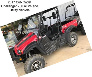 2017 Cub Cadet Challenger 700 ATVs and Utility Vehicle