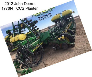 2012 John Deere 1770NT CCS Planter