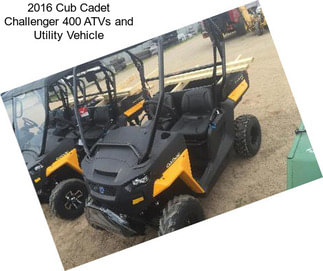 2016 Cub Cadet Challenger 400 ATVs and Utility Vehicle