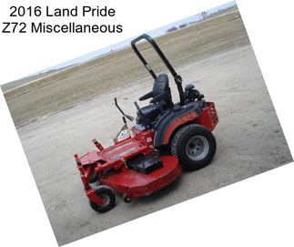 2016 Land Pride Z72 Miscellaneous