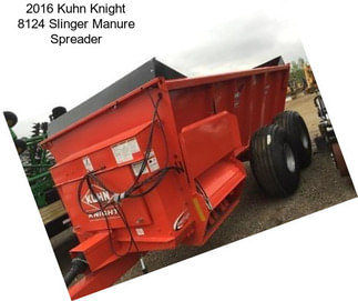 2016 Kuhn Knight 8124 Slinger Manure Spreader