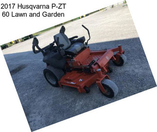 2017 Husqvarna P-ZT 60 Lawn and Garden