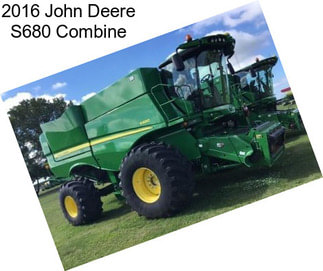 2016 John Deere S680 Combine