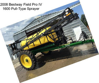 2008 Bestway Field Pro IV 1600 Pull-Type Sprayer