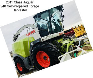 2011 Claas Jaguar 940 Self-Propelled Forage Harvester