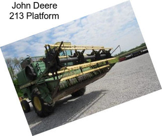 John Deere 213 Platform