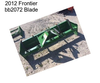 2012 Frontier bb2072 Blade