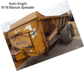 Kuhn Knight 8118 Manure Spreader