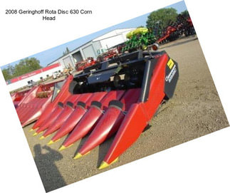 2008 Geringhoff Rota Disc 630 Corn Head