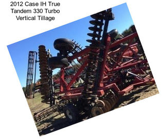 2012 Case IH True Tandem 330 Turbo Vertical Tillage