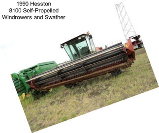 1990 Hesston 8100 Self-Propelled Windrowers and Swather