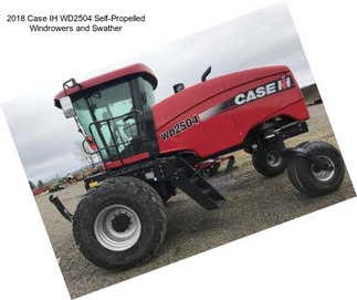 2018 Case IH WD2504 Self-Propelled Windrowers and Swather