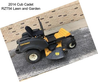 2014 Cub Cadet RZT54 Lawn and Garden