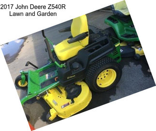 2017 John Deere Z540R Lawn and Garden