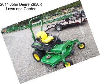 2014 John Deere Z950R Lawn and Garden