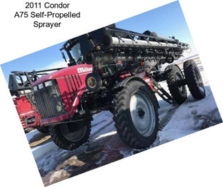 2011 Condor A75 Self-Propelled Sprayer