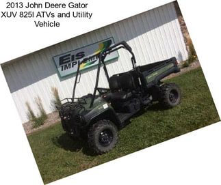 2013 John Deere Gator XUV 825I ATVs and Utility Vehicle