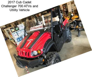 2017 Cub Cadet Challenger 700 ATVs and Utility Vehicle