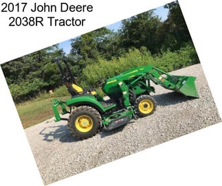 2017 John Deere 2038R Tractor