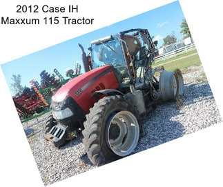 2012 Case IH Maxxum 115 Tractor