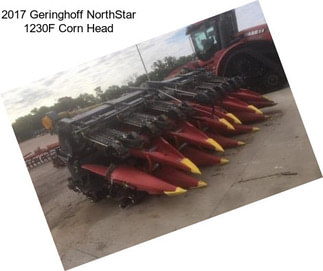 2017 Geringhoff NorthStar 1230F Corn Head