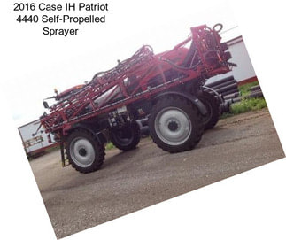 2016 Case IH Patriot 4440 Self-Propelled Sprayer