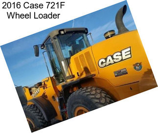 2016 Case 721F Wheel Loader