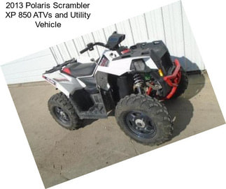 2013 Polaris Scrambler XP 850 ATVs and Utility Vehicle