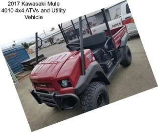 2017 Kawasaki Mule 4010 4x4 ATVs and Utility Vehicle