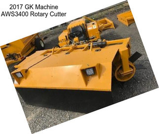 2017 GK Machine AWS3400 Rotary Cutter