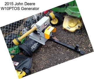 2015 John Deere W10PTOS Generator