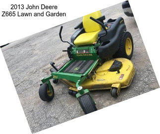 2013 John Deere Z665 Lawn and Garden