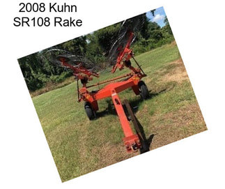 2008 Kuhn SR108 Rake