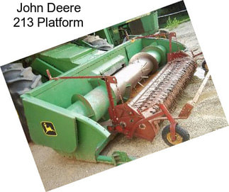 John Deere 213 Platform