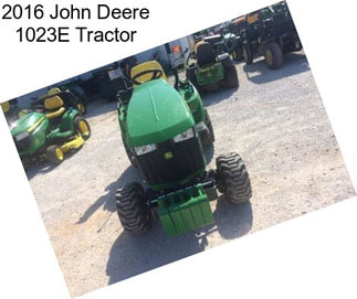 2016 John Deere 1023E Tractor