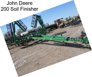 John Deere 200 Soil Finisher