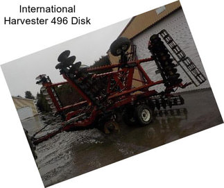 International Harvester 496 Disk