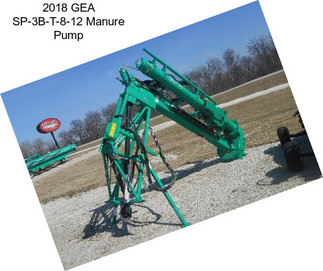 2018 GEA SP-3B-T-8-12 Manure Pump