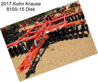 2017 Kuhn Krause 8100-15 Disk