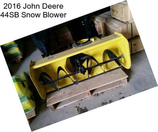 2016 John Deere 44SB Snow Blower