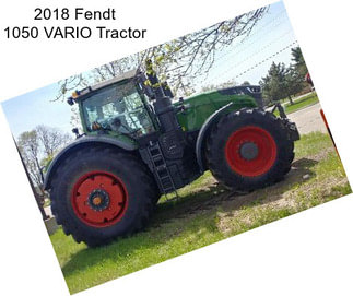 2018 Fendt 1050 VARIO Tractor