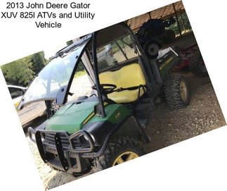 2013 John Deere Gator XUV 825I ATVs and Utility Vehicle