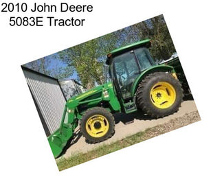 2010 John Deere 5083E Tractor