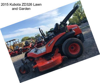 2015 Kubota ZD326 Lawn and Garden