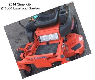 2014 Simplicity ZT3500 Lawn and Garden