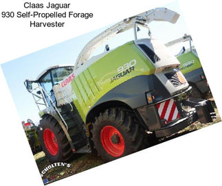 Claas Jaguar 930 Self-Propelled Forage Harvester