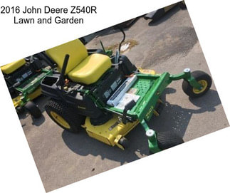 2016 John Deere Z540R Lawn and Garden