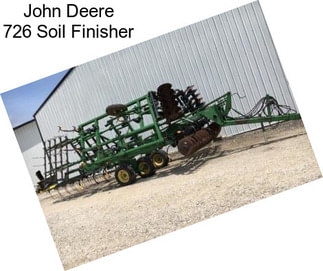 John Deere 726 Soil Finisher